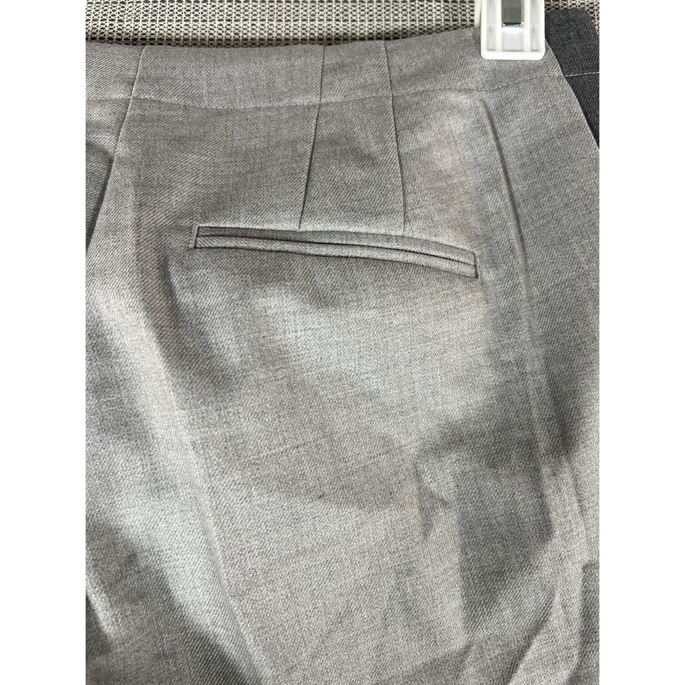 J. Jill Pants Women's 10 Tall Gray  Tuxedo Stripe Straight Leg Heather - Picture 10 of 12